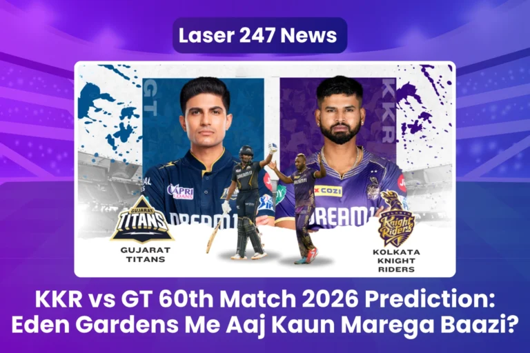 KKR vs GT 60th Match 2026 Prediction