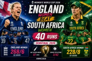 England Women Beat South Africa Women in T20 WC Semi-Final