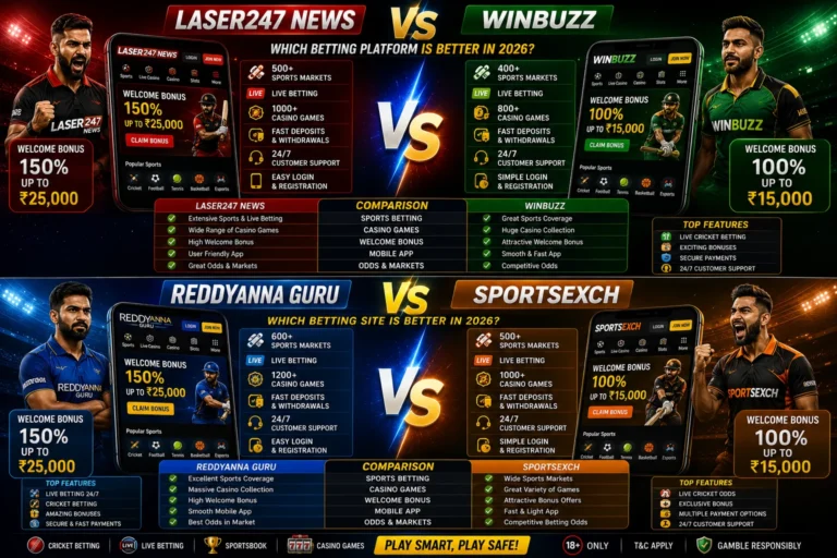 Laser247 News vs Winbuzz Comparison 2026 | Best Platform