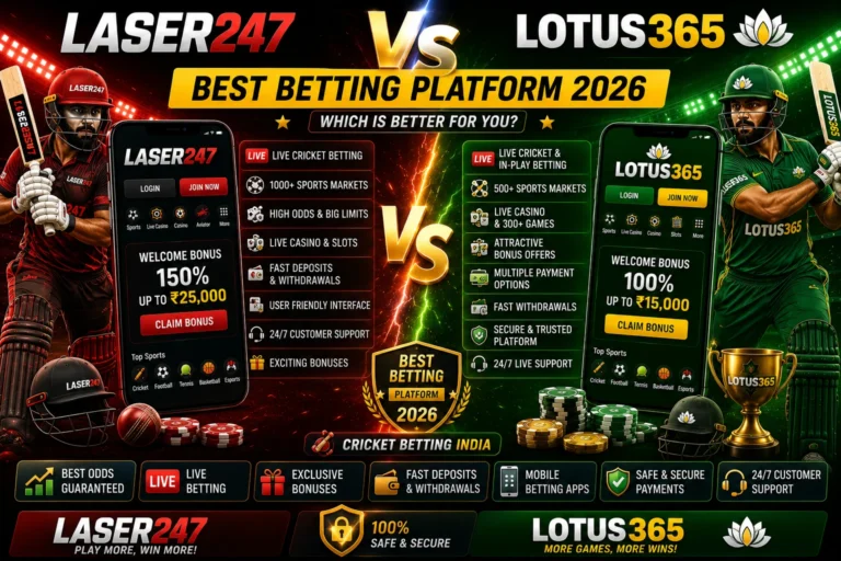 Laser247 vs Lotus365: Best Betting Platform 2026