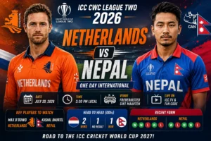 Netherlands vs Nepal ICC CWC League Two 2026