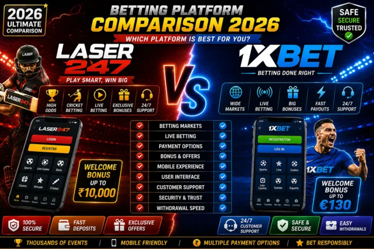 Laser247 vs 1xBet