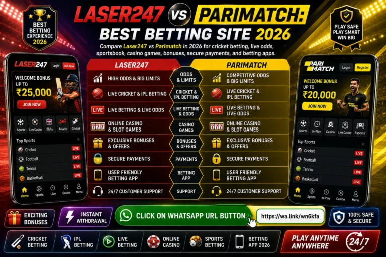 Laser247 vs Parimatch: Best Betting Site in 2026