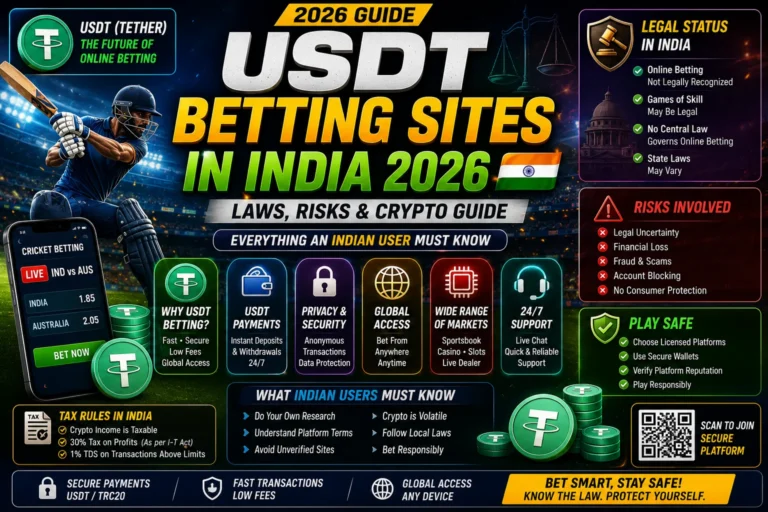 USDT Betting Sites India 2026 Laws & Crypto Guide